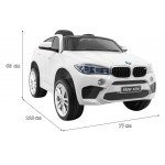 Elektrické autíčko BMW X6 - nelakované - biele